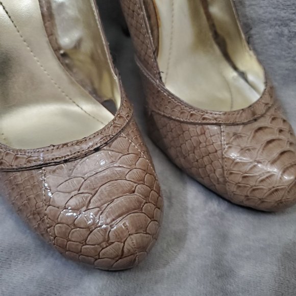 Apt 9  Reptile Stiletto Heels in Lipstick Taupe Size 9M - Picture 13 of 14